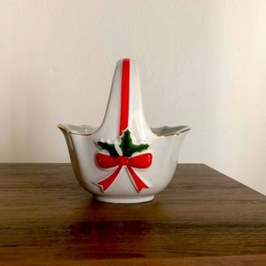 Vintage Christmas candy dish